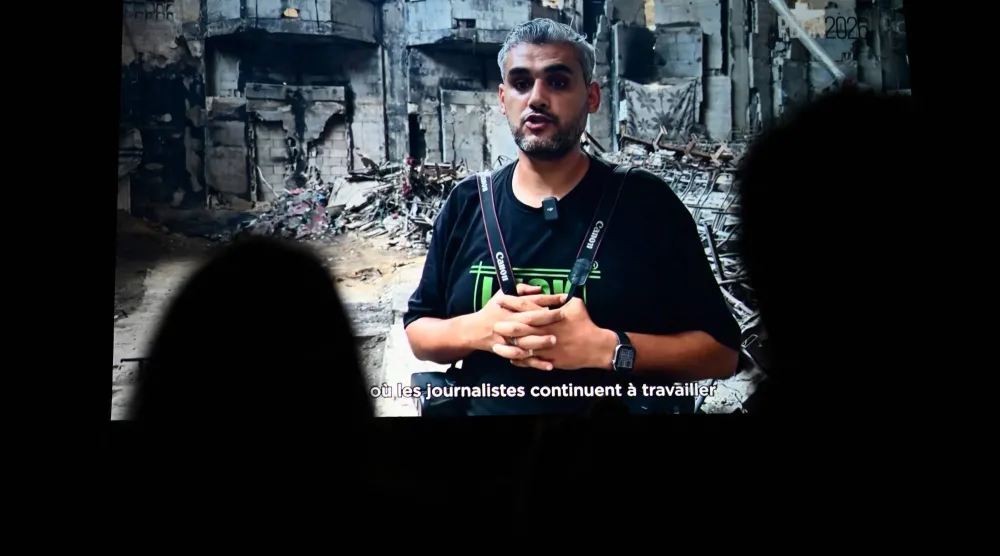 الصحافي الفلسطيني المستقل محمود أبو حامدة (أ.ف.ب)