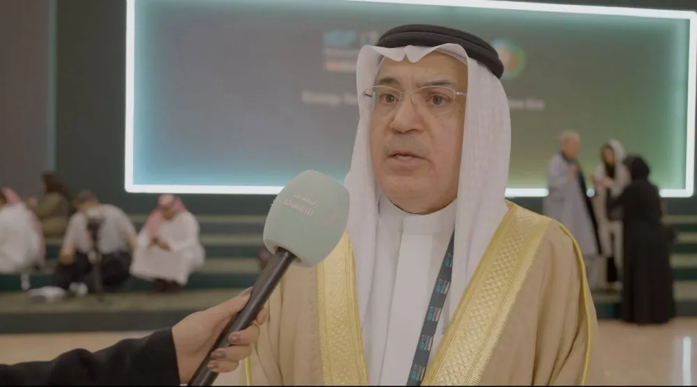 الشيراوي متحدثاً لـ«الشرق الأوسط» على هامش الاجتماع الوزاري السابع عشر لمنتدى الطاقة الدولي في الرياض (الشرق الأوسط)