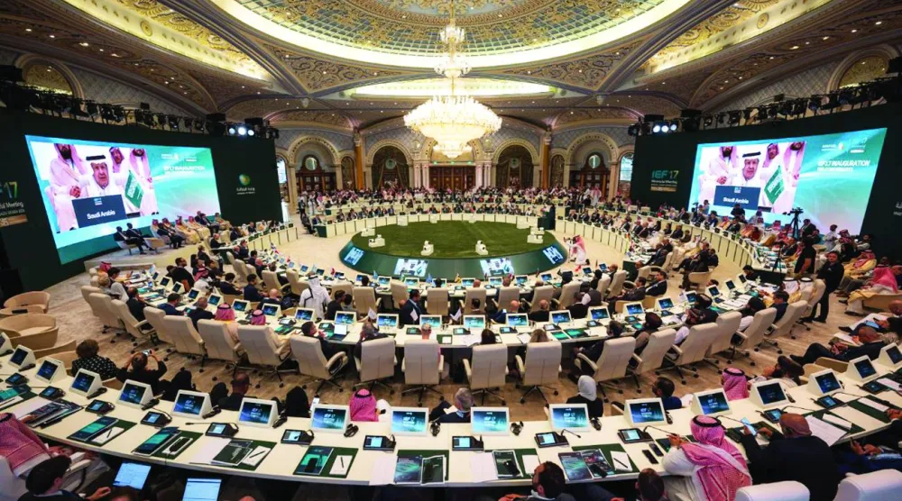 
افتتاح أعمال الاجتماع الوزاري السابع عشر لمنتدى الطاقة الدولي في الرياض أمس (وزارة الطاقة السعودية)