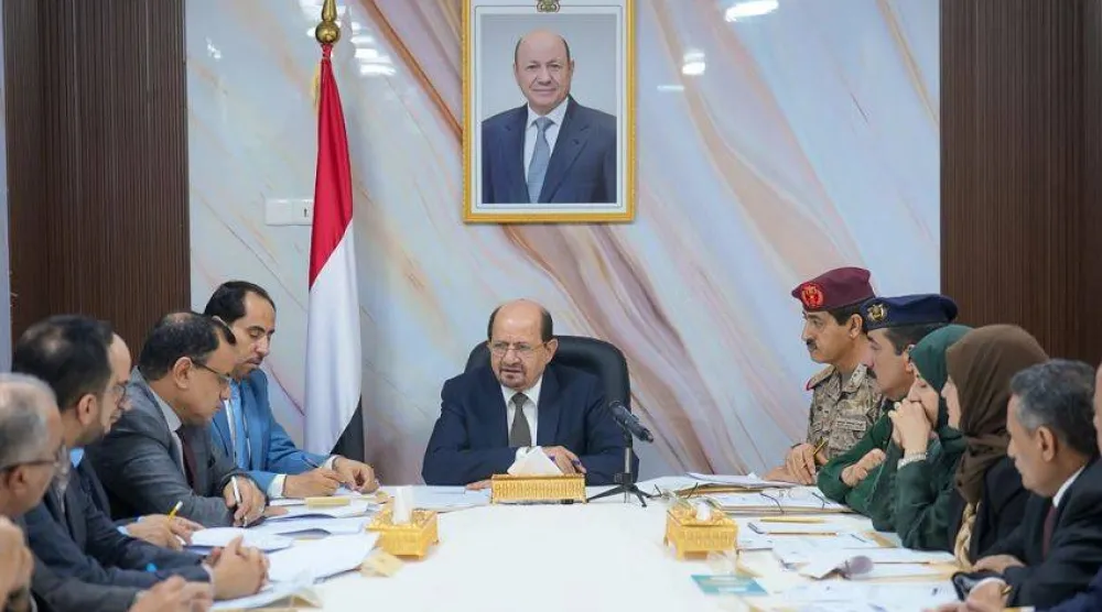 جانب من أحدث اجتماع للحكومة اليمنية في العاصمة المؤقتة عدن (سبأ)