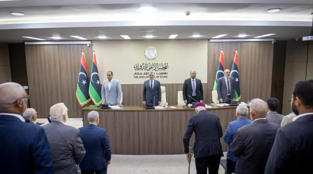 جلسة للمجلس الأعلى للدولة في العاصمة الليبية الأسبوع الماضي (المجلس الأعلى)