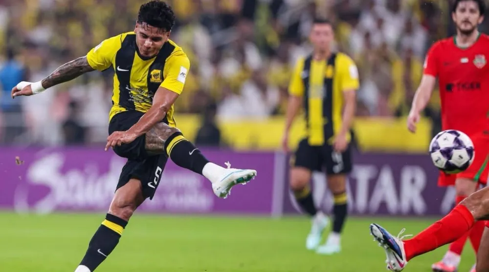 الكولومبي ريتشارد ريوس سجّل هدف الاتحاد الوحيد (نادي الاتحاد)