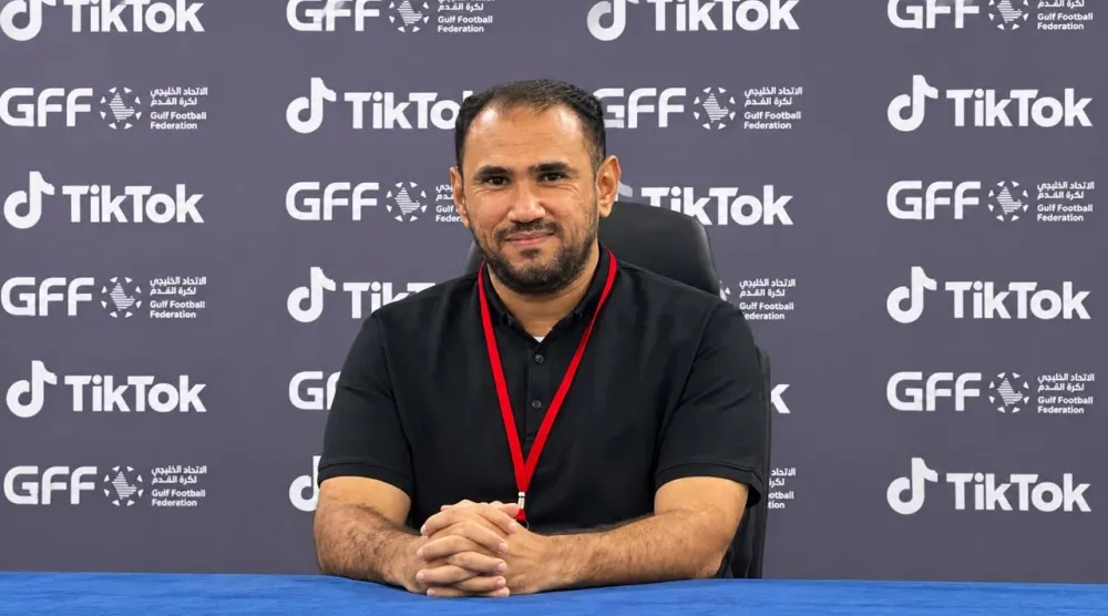 سامر فضل مدرب فريق شعب حضرموت اليمني (الشرق الأوسط)
