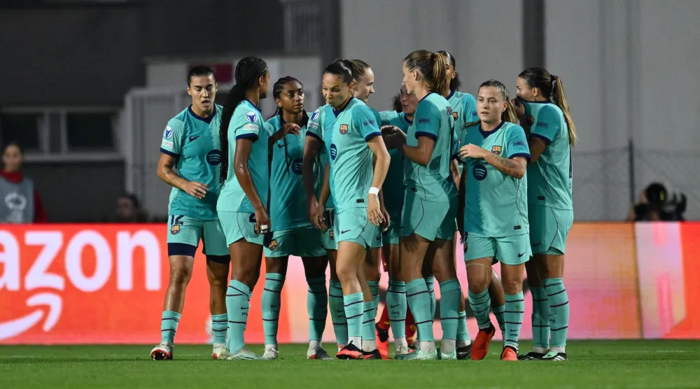 تأجيل مباراة برشلونة على أرضه أمام آرسنال في دوري أبطال أوروبا للسيدات لمدة يوم واحد (د.ب.أ)