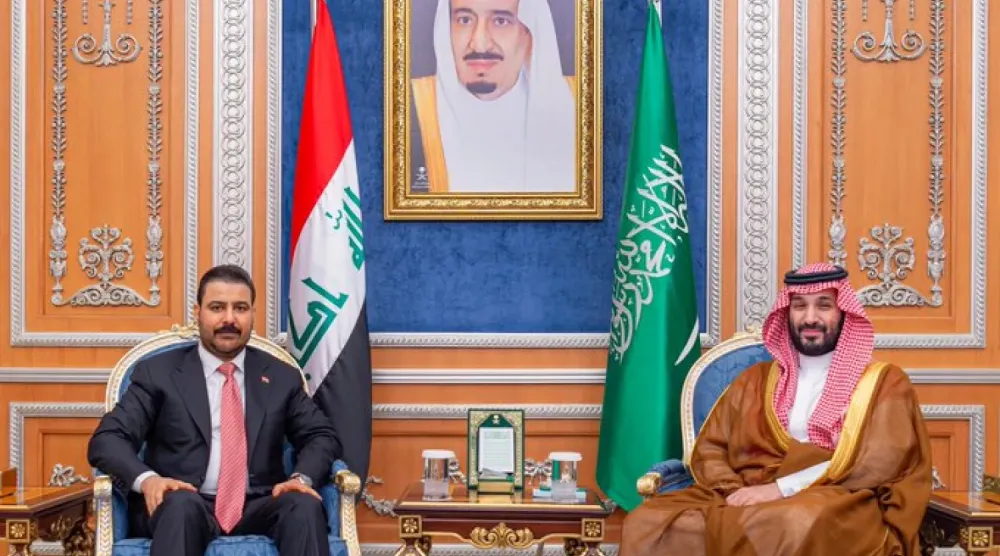 Suudi Arabistan Veliaht Prensi Muhammed bin Selman, Riyad’da Irak Başbakanı Ali ez-Zeydi’yi kabul etti. (SPA)