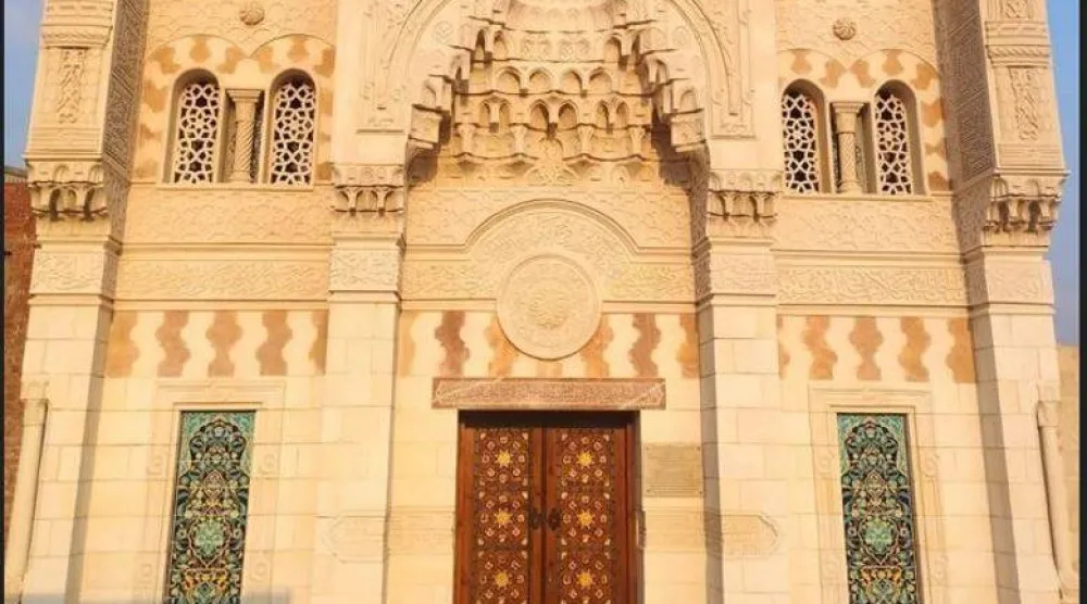 ترميم مدفن ابن حجر العسقلاني (صفحة الباحث إبراهيم طايع على «فيسبوك»)