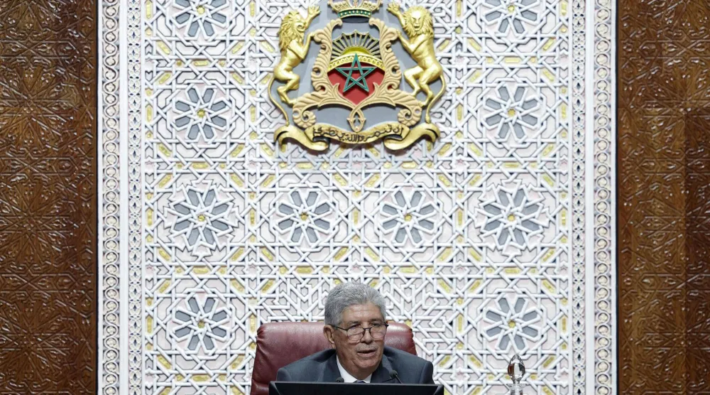 الرئيس الجديد للبرلمان المغربي... أحمد التويزي (أ.ف.ب)
