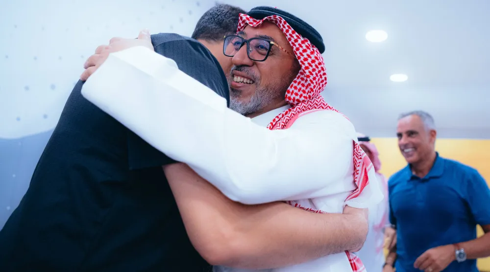 المهندس أحمد خريدة رئيس مجلس إدارة النادي (نادي الخليج) 