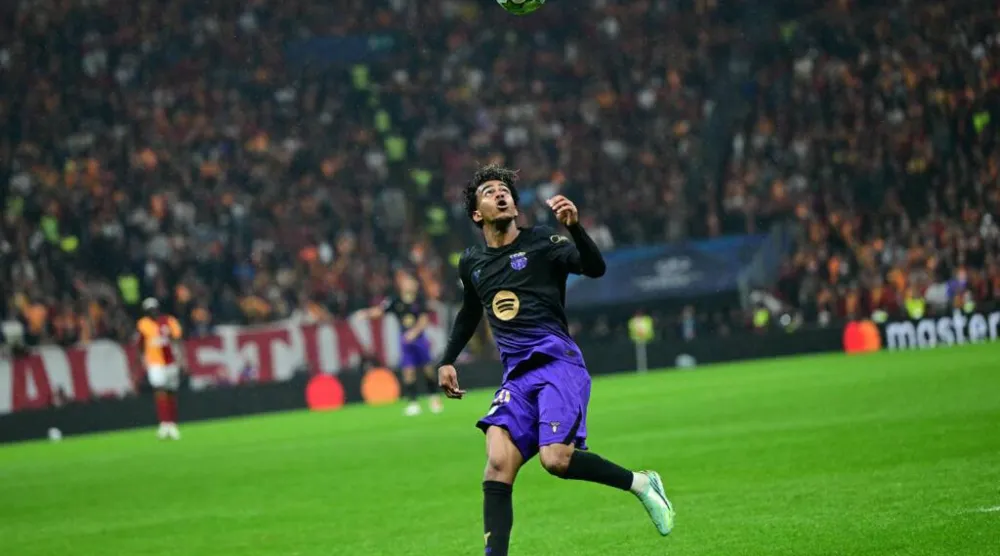 Lamine Yamal created two goals as Barcelona downed Galatasaray to make it a perfect 10 wins from 10 at the start of the season. YASIN AKGUL / AFP
