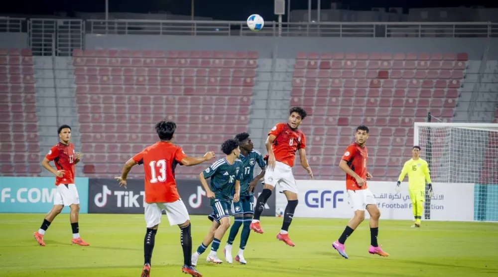 خسارة ثقيلة تعرض لها «الأخضر» أمام منتخب مصر في كأس الخليج للناشئين (الاتحاد المصري)