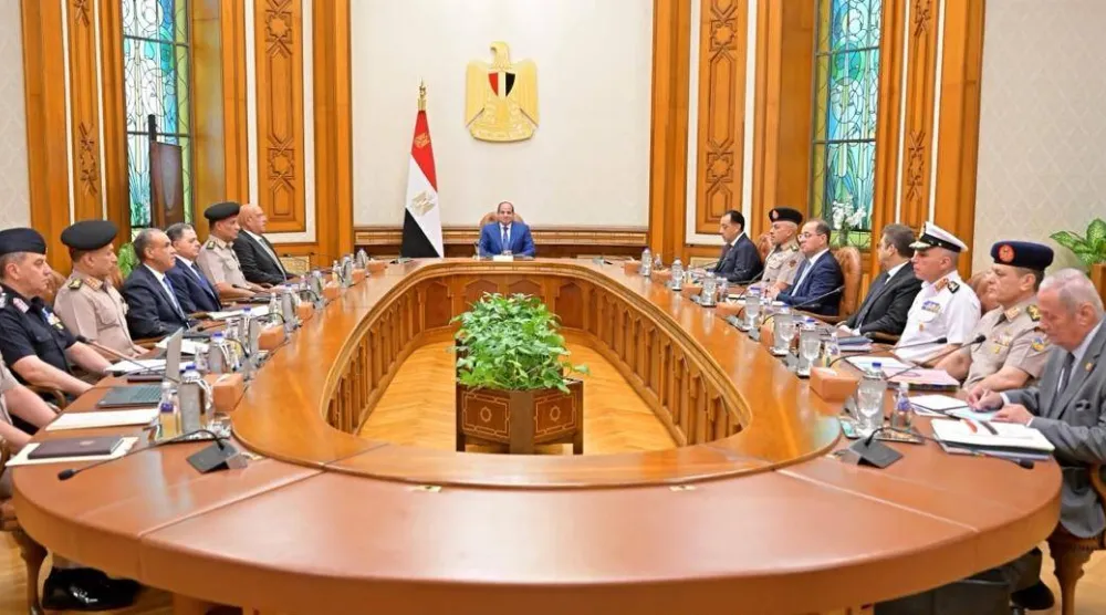  «مجلس الدفاع الوطني» برئاسة الرئيس المصري عبد الفتاح السيسي الأحد (الرئاسة المصرية) 