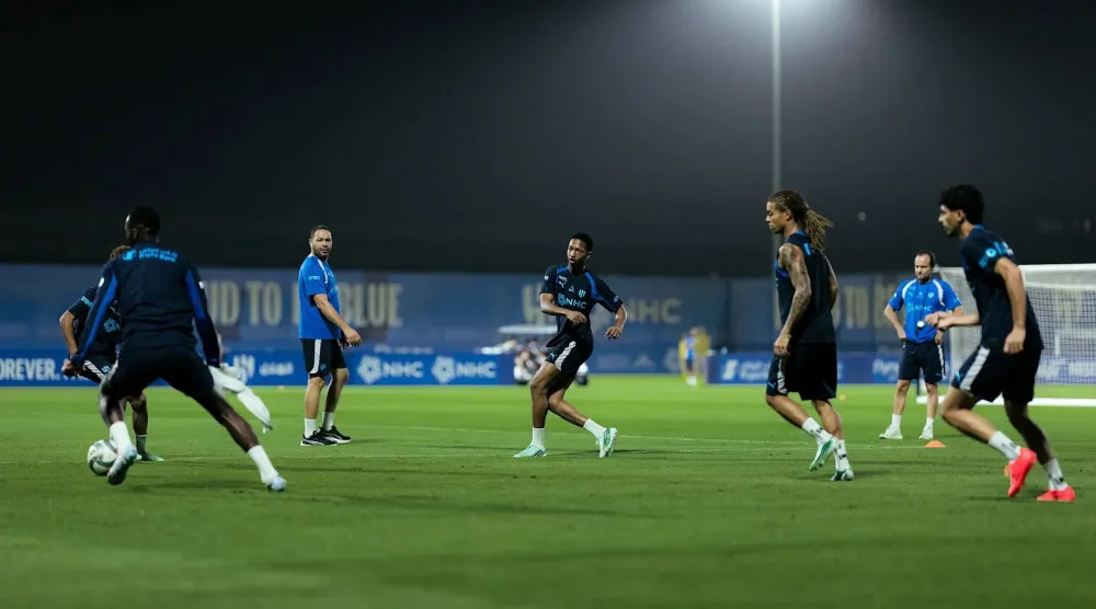 جانب من تحضيرات الهلال (نادي الهلال)