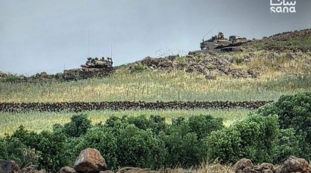 القوات الإسرائيلية في الجنوب السوري (وكالة سانا)