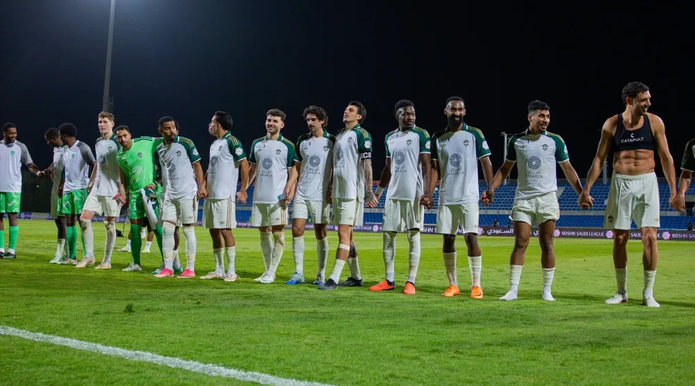 الأهلي انتصر على الفيحاء وفراس البريكان وضع بصمته بهدف (نادي الأهلي) 