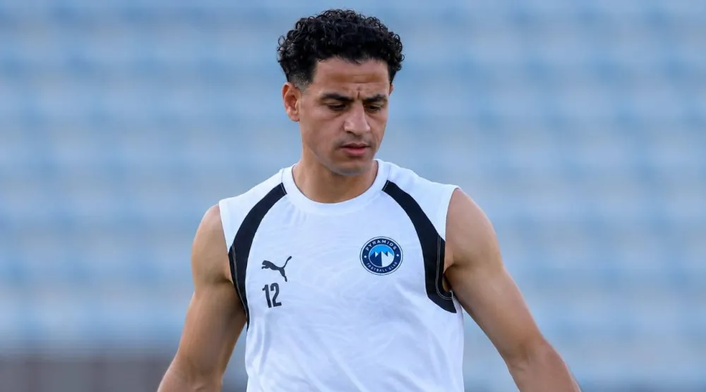 أحمد توفيق لاعب بيراميدز المصاب (نادي بيراميدز)