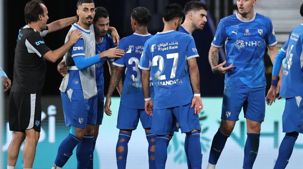 الهلال يعزز موقعه في صدارة الترتيب رافعاً رصيده إلى 24 نقطة (تصوير: سعد العنزي)