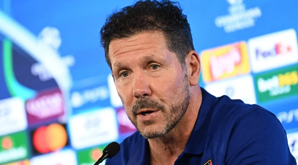 الأرجنتيني دييغو سيميوني، المدير الفني لأتلتيكو مدريد الإسباني (أ.ف.ب)
