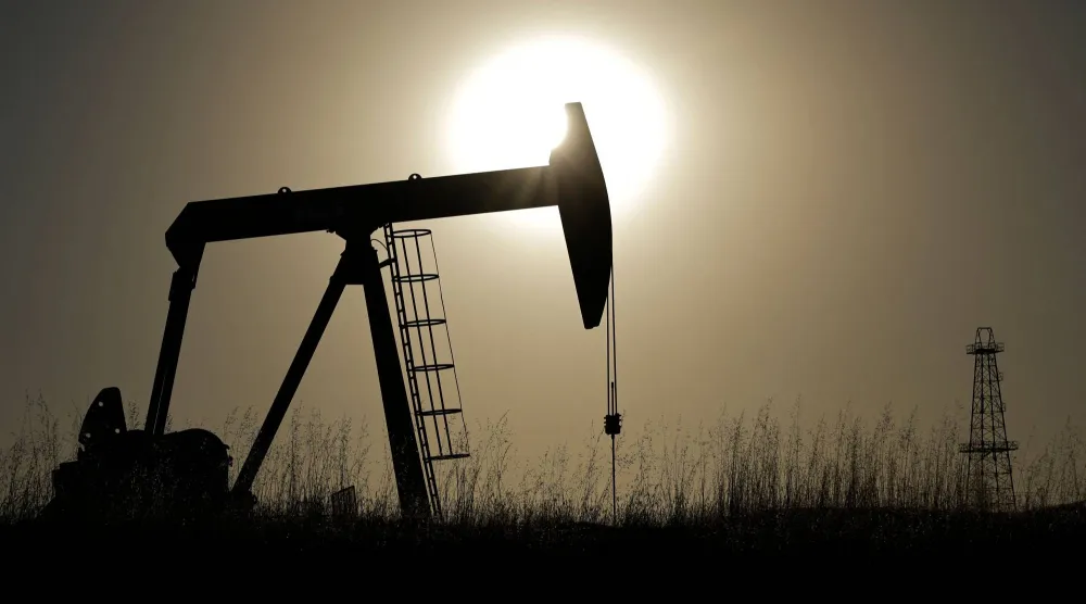 A pumpjack operates after sunrise in Kern County, which has a long history of oil production, in California's 22nd Congressional District on October 16, 2026 near Bakersfield, California. (Getty Images/AFP)