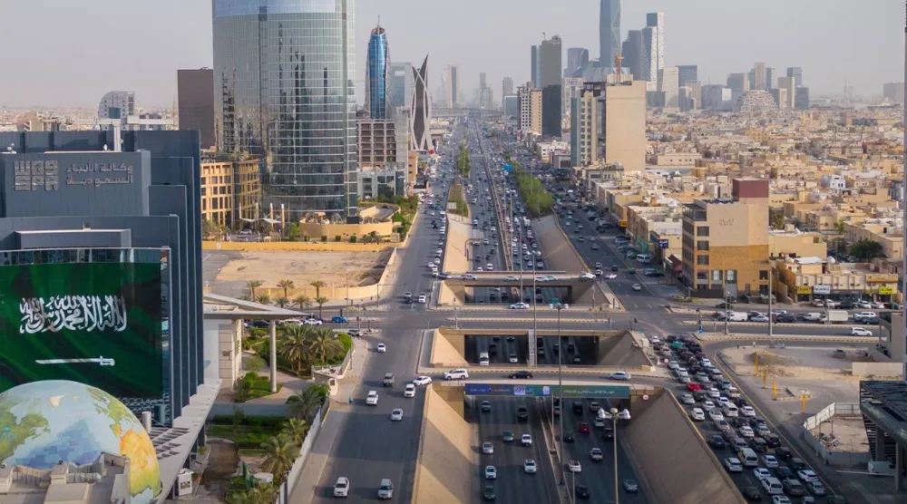 طريق الملك فهد في العاصمة الرياض (واس)