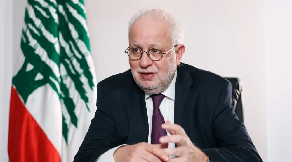 وزير العدل اللبناني عادل نصار (الوكالة الوطنية للإعلام)