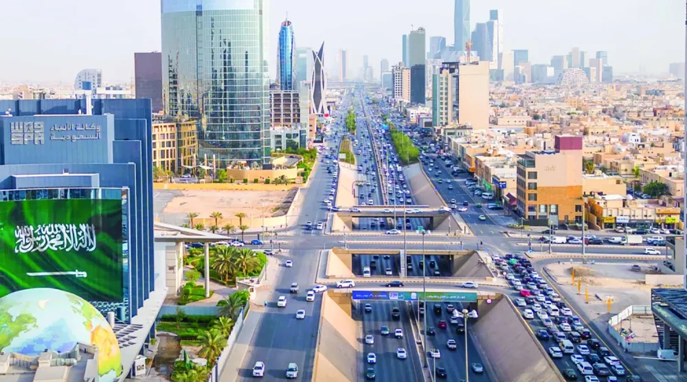 Suudi Arabistan’ın başkenti Riyad’daki Kral Fahd Caddesi (SPA)