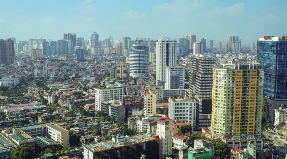 A general view of apartment and office buildings in Hanoi, Vietnam, 21 October 2026. EPA/LUONG THAI LINH