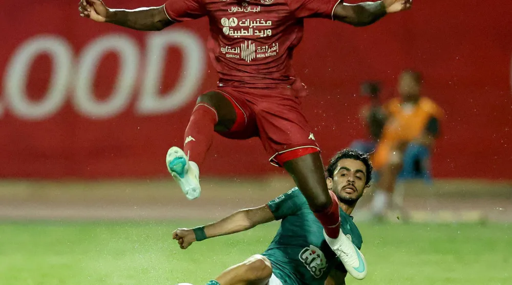 من مباراة الخلود والاتفاق في الرس ضمن الدوري السعودي (تصوير: مشعل القدير)