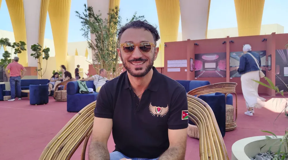المخرج الأردني خلال حضوره في مهرجان الجونة (الشرق الأوسط)