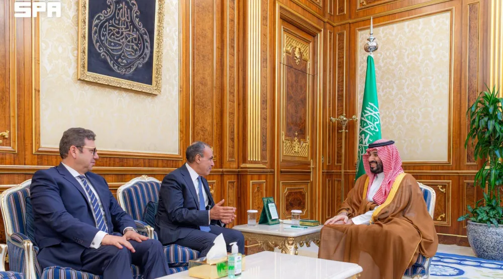 ولي العهد السعودي الأمير محمد بن سلمان مستقبلاً وزير الخارجية المصري بدر عبد العاطي في الرياض الأربعاء الماضي (واس)