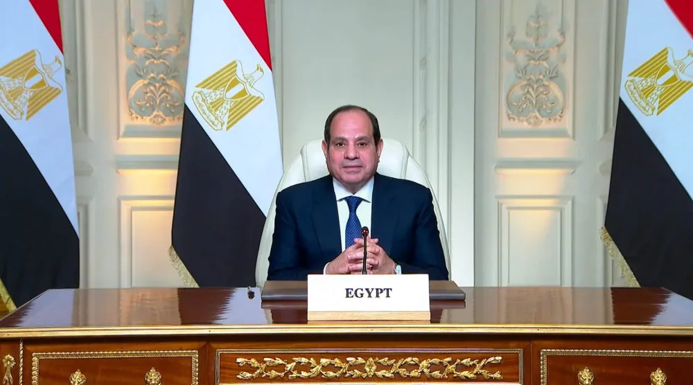 الرئيس السيسي أكد أن مصر تحترم حق جميع دول حوض النيل في التنمية وتدعمه (الرئاسة المصرية)