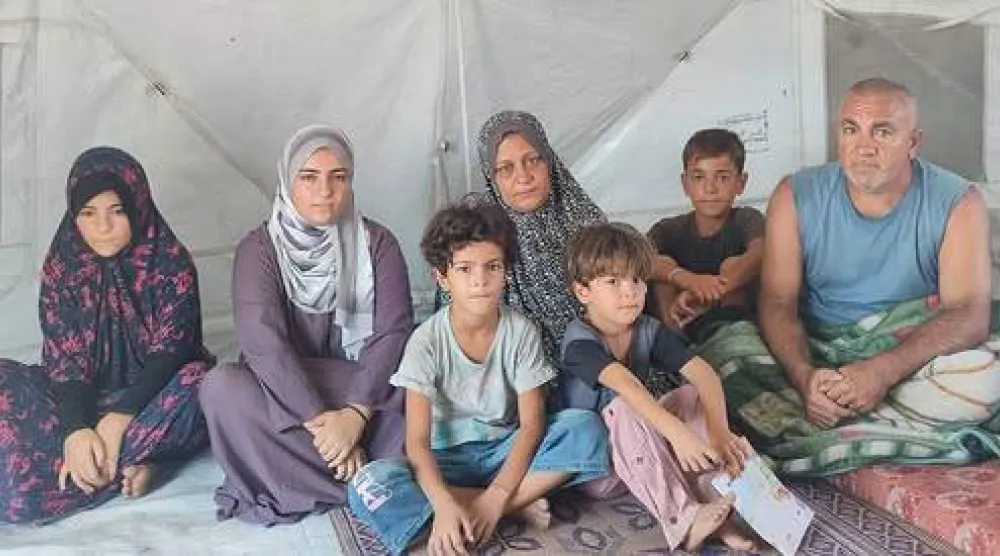 سوريون نزحوا إلى غزة قبل سنوات هرباً من الحرب فعلقوا بحرب أخرى (تجمع أبناء سوريا - قطاع غزة)