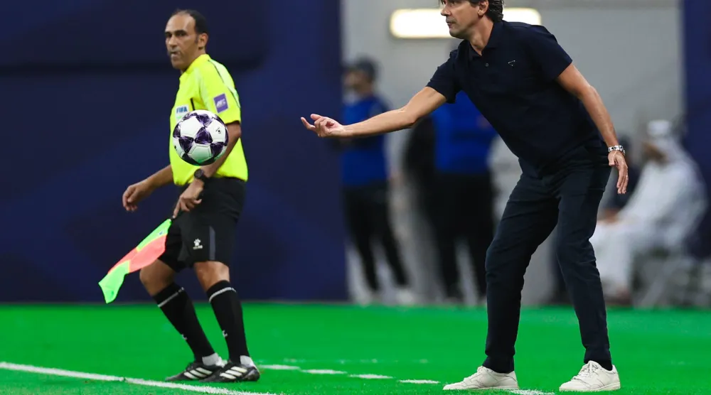 الإيطالي سيموني إنزاغي مدرب الهلال (تصوير: سعد العنزي) 