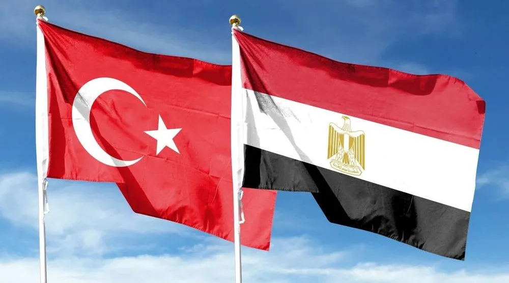 عَلما مصر وتركيا (د.ب.أ)