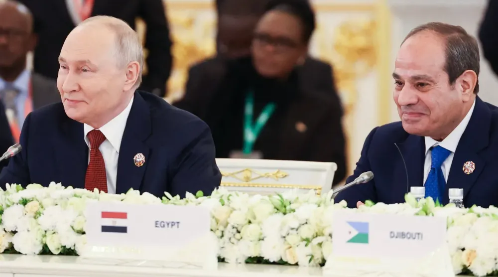 السيسي أكد خلال محادثات مع بوتين في موسكو الأربعاء قوة ومتانة العلاقات بين مصر وروسيا (أ.ف.ب)