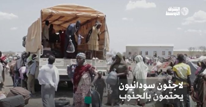 لاجئون سودانيون يحتمون بالجنوب
