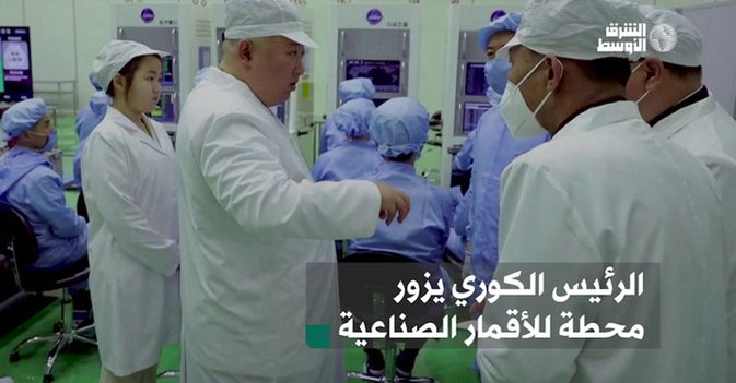 الرئيس الكوري يزورمحطة للأقمار الصناعية