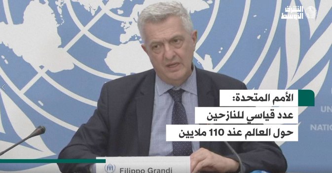 الأمم المتحدة: عدد قياسي للنازحين حول العالم عند 110 ملايين