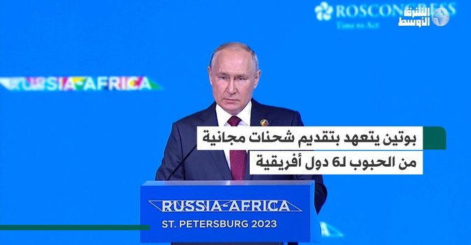 بوتين يتعهد بتقديم شحنات مجانية من الحبوب لـ6 دول أفريقية