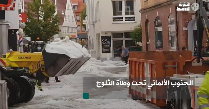 الجنوب الألماني تحت وطأة الثلوج