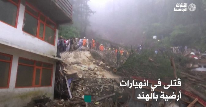 قتلى في انهيارات أرضية بالهند