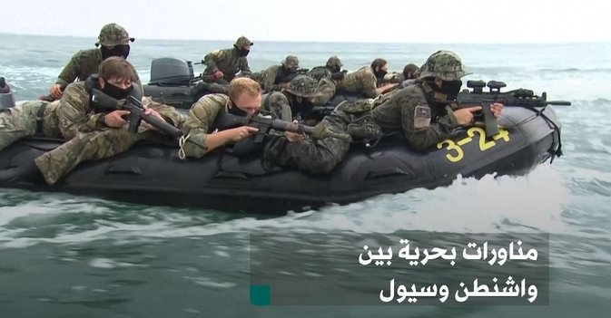 مناورات بحرية بين واشنطن وسيول