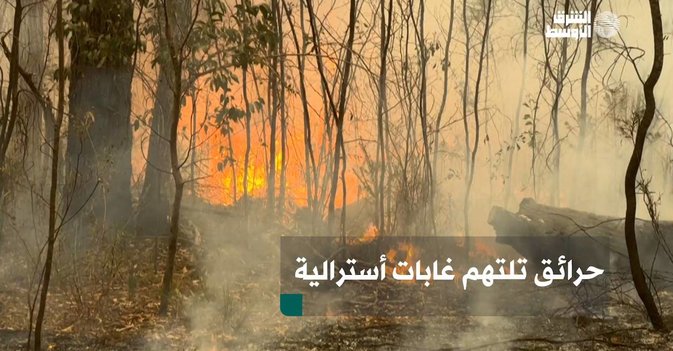 حرائق تلتهم غابات أسترالية