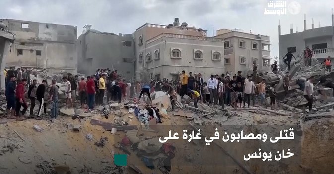 قتلى ومصابون في غارة على خان يونس