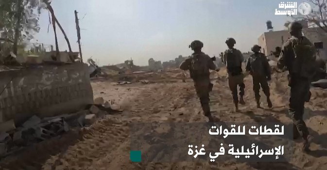 لقطات للقوات الإسرائيلية في غزة