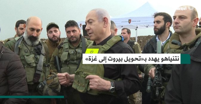 نتنياهو يهدد بتحويل بيروت إلى غزة