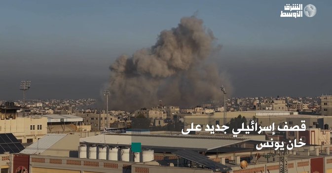 قصف إسرائيلي جديد على خان يونس