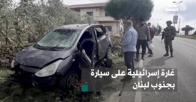 غارة إسرائيلية على سيارة بجنوب لبنان