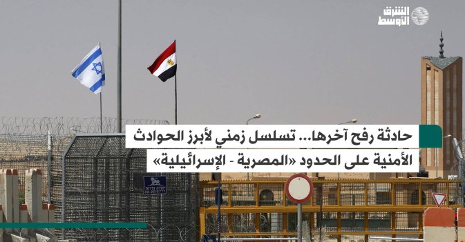 حادثة رفح آخرها... تسلسل زمني لأبرز الحوادث الأمنية على الحدود «المصرية - الإسرائيلية»