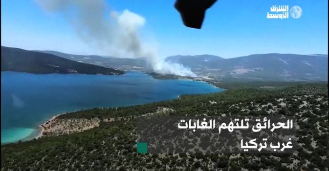 الحرائق تلتهم الغابات غرب تركيا