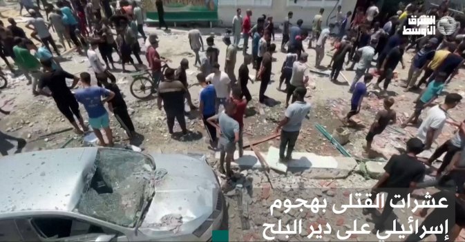 عشرات القتلى بهجوم إسرائيلي على دير البلح